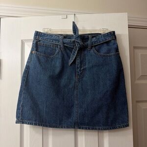 Madewell Dark Blue Denim Mini Skirt